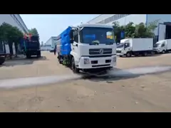 Эффективное многофункциональное транспортное средство для промывки дорог, сочетающее подметание и мытье video