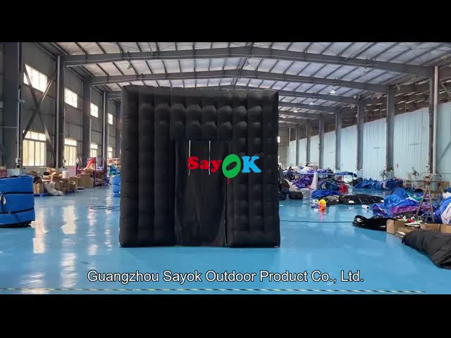 Цвет черноты приложения будочки фото украшения этапа портативный раздувной видео