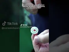 608 гибридных керамических подшипников для стали колеса Ginder участвуют в гонке шарики ZrO2 Si3N4 video