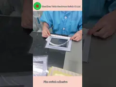 PC Cover PET Circuit Капацитивный мембранный переключатель с шелковой печатью video