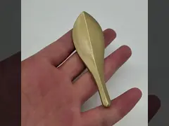 Скандинавская латунь Глод Листья Кабинет Дверь Шкаф Ручка 2 пары Мебель Ручка Ручка Двойная дыра фиксированная Оснащена винтом video