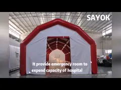 Inflatable Frame Tent Blue Oxford Cloth Outside Inflatable Decontamination Tent Disinfection Channel Sanitizing Station