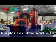 Giant Inflatable Party Bouncy Castle Slide Combo Halloween Inflatable Bounce House