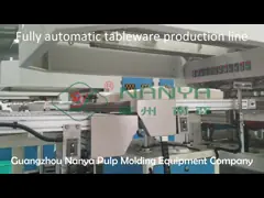 Дружественный к Эко автоматический Tableware волокна багассы руки робота делая машинное оборудование video