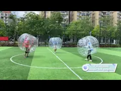 Надувные карнавальные игры для взрослых TPU PVC Body Zorb Bumper Ball Set Прозрачный синий розовый надувной пузырь Футбол video