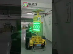 Солнечный трейлер высокоточный LPR радар 4 линии дисплей ограничения скорости знак video