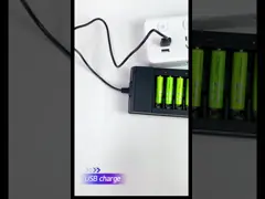 1.2V 8 слот Никокель металл гидрид NIMH зарядное устройство для аккумуляторов AA и AAA video