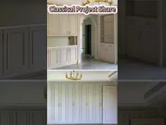 Кухонный шкаф из ореховой древесины из МДФ с водосточным краном video