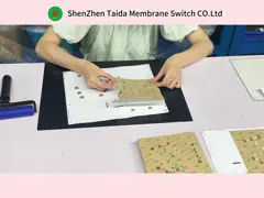 LED встроенное подсветка матрица FFC рельефный мембранный переключатель с ошибками video