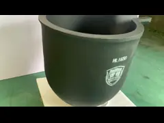 Safety Silicon Carbide Pure Graphite Crucible Oxidation Resistance With Pouring Nozzle