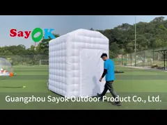 Outdoor Nightclub Inflatable Light Party Cube Tent Photo Booth Advertising Custom