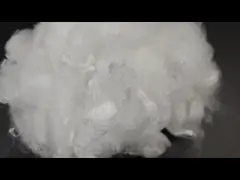 64 мм синтетические человеческие волокна с низкой температурой плавления полиэстер для подушки video