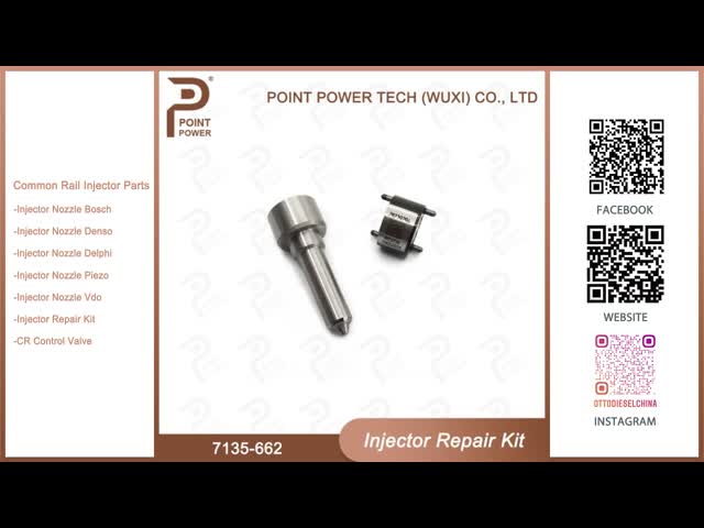 7135-662 Delphi Injector Repair Kit common rail diesel injector parts Nozzle-Valve Kit For Injector R05001D