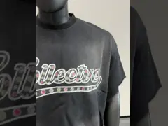 Большая футболка для мужчин Т-шорты в стиле High Street Т-шорты для мужчин в тяжелом весе хлопчатобумажные графические футболки для мужчин video