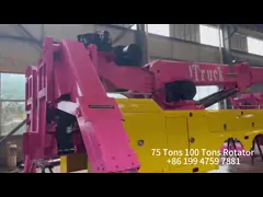 75-тонный подъемный тяжелый ротатор с 360-ступенчатым бумом video