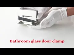 560г Хромированная стена на стекло Завеса Сдвижная Душевая дверь Завеса для 8-12 мм стекла video