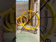 Высокая прочность на растяжение Рыбная лента Стекловолоконный проволочный кабель Пропускная труба Проводная труба 210 Г/м video