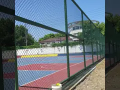 Customized plastic coated chain link fence for enclosure chicken breeding, fish pond enclosing, orchard isolation