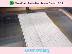 Настройка лазерного резки мембраны переключатель клавиатуры с пластиковой пленкой печать две клавиши video