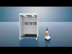 Тяжелая автоматическая машина для покрытия порошком с уменьшенным защитом от царапин от отходов video