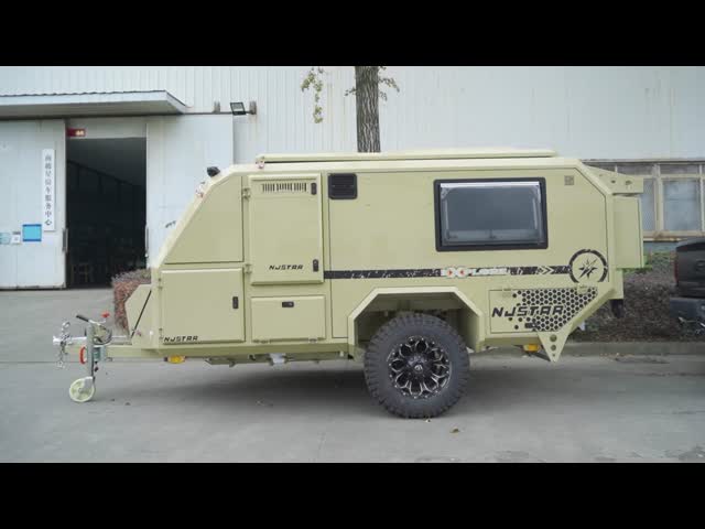 16 Feets Njstar Explore Trailer 450W 600W Solar Off Road Pop Up Camper