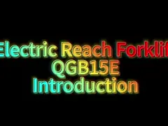 Walkie Electric Reach Truck 1500kg Lifting Height 3000mm Reach Forklift 3kw video