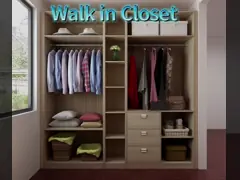 Застегнутая дверь МДФ встроенная в гардеробную мебель video