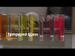 12 мм закаленное стекло для стеклянной решетки системы стеклянной перегородки video