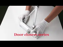 Алюминиевый автоматический закрыватель дверей Ferme Porte Automatique с серебряной печатью video