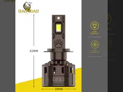 120W weiße helle Metall 2 Kupfer H4 LED Scheinwerferlampe für Autoteile