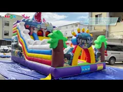 Inflatable Bouncy Slide Commercial Jumbo Inflatable Jumper Slide Combo For Children