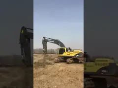 Volvo EC460LC Использованные экскаваторы с ползучей ручкой 2 м3 Вместимость ведра 245 кВт Номинальная мощность video
