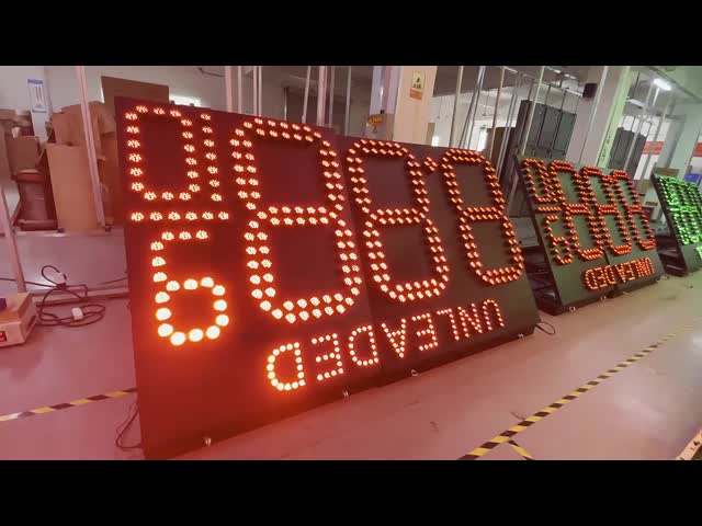 Pixel Tube Led Gas Price Signs 60inch Express Projector Led Oil Price Display Screen