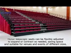 Srebrne wyciągające się siedzenia na bleacherze do łatwej instalacji i dostosowania