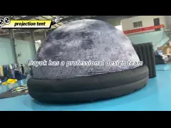 5m Diameter Inflatable Planetarium Black Projection Dome Tent For Science Dispaly