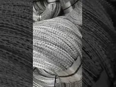 22 Coils Galvanized Barbed Wire Concertina Razor Barbed Wire with Zinc Coated Surface