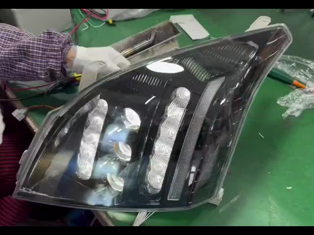 Toyota Prado FJ120 2003-2008 Заводские автозапчасти Модифицированный передний фонарик Type 1 видео