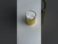 24/410 28/410 Shiny Silver Shiny Gold Aluminum Plate Top Cover Ideal for Recyclable Bottles