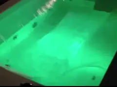 Ladodo E-8007 Two Person Acrylic Freestanding Rectangle Bathtub With Double Waterfall