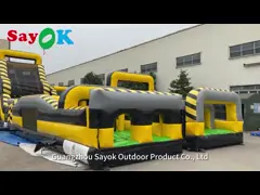 Outdoor Funny Inflatable Obstacle Course Digital Pringting Blow Up Obstacles Games