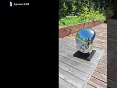 Современная маленькая скульптура из нержавеющей стали для внутреннего декора video