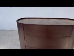 Modern Customized Cabinet Console Table With Natural Mable Tops Drawers Cupboard