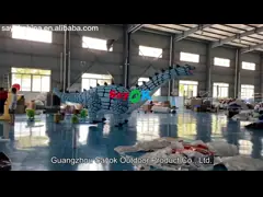 Giant Attractive Green Inflatable Dinosaur Model Advertising In Party Events Blow Up Cartoon Characters