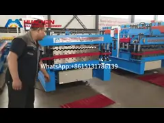 China Fully Automatic PLC Controlled Ribbed Floor Deck Roll Forming Machine supplier