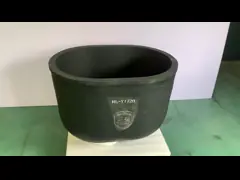 Chemical Stability Oval Type Crucible Metal Melting Silicon Carbide Graphite Crucible