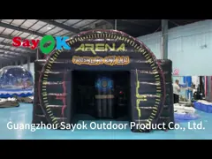 Забавные надувные спортивные игры IPS надувный интерактивный центр легкая битва с игровой системой палатка Арена video