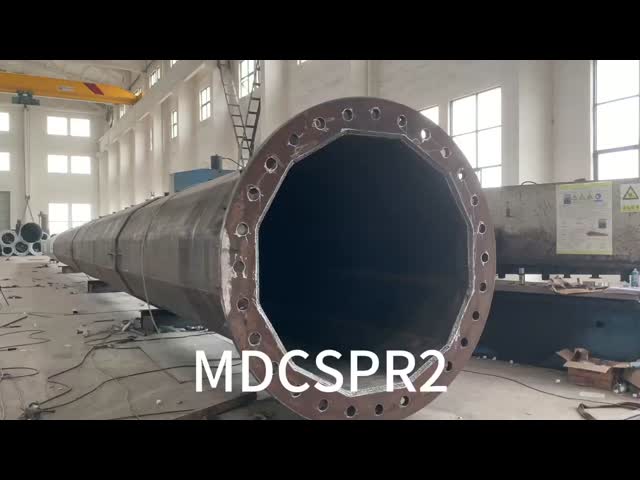 138kV Dodecagonal 43 meters height 0°~60° strain galvanized steel pole