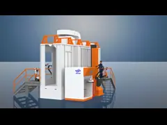 120 мм изоляционная линия покрытия металлического порошка легкое обслуживание устойчивость к УФ video