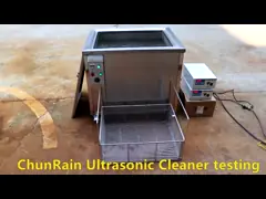 Ultrasonic cleaner with filter
