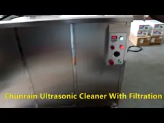 Уборщик двигателя управлением 61L PLC промышленный ультразвуковой с системой 40khz 900W фильтра для масла video